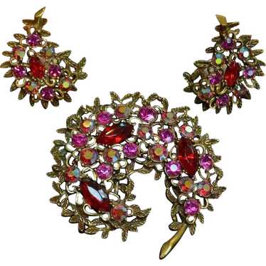 EMMONS Brooch and Earring Set - image 1