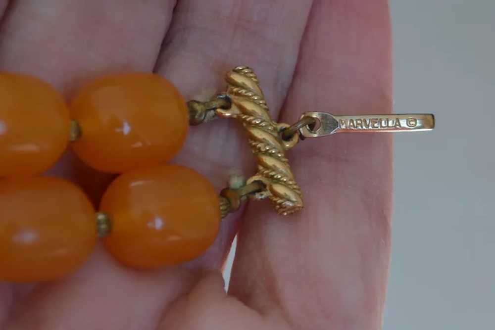 MARVELLA Double Strand Faux Amber Necklace - image 3