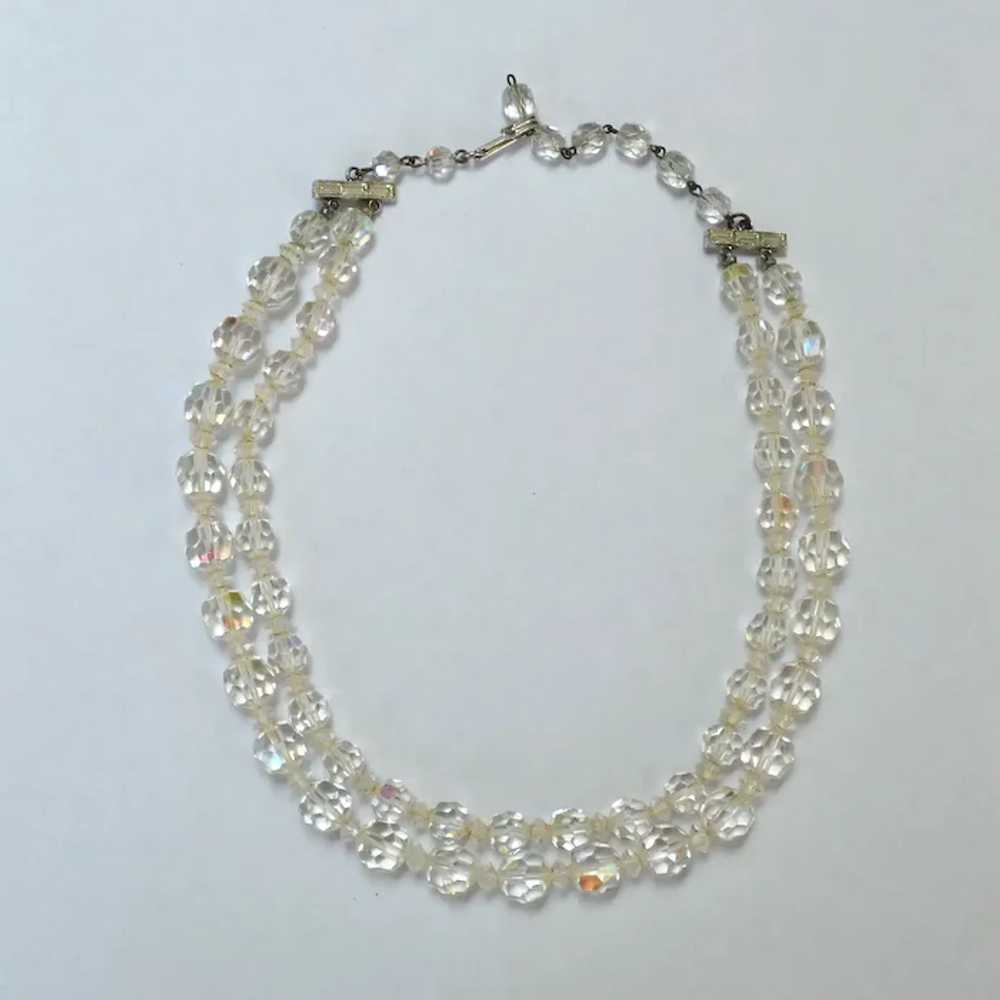 Vintage Crystal Choker Necklace and Bracelet Set - image 5