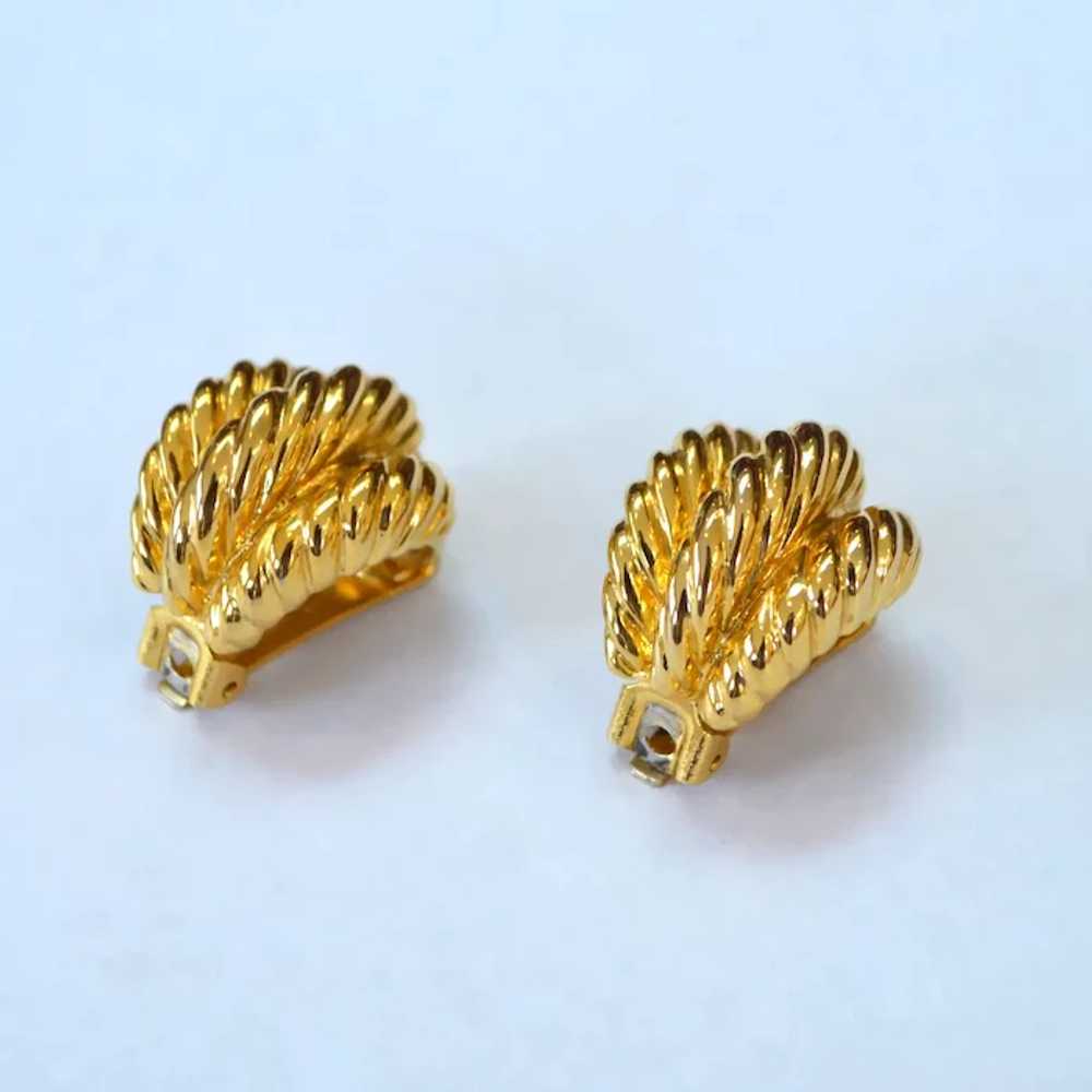 KJL Curved Rope Earrings - image 3