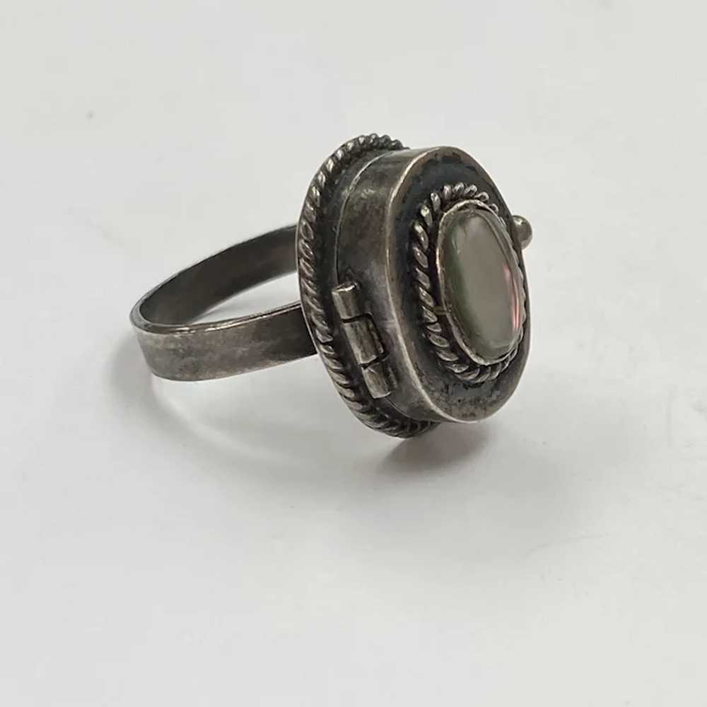 Poison Ring Handcrafted in Taxco Mexico Sterling … - image 3