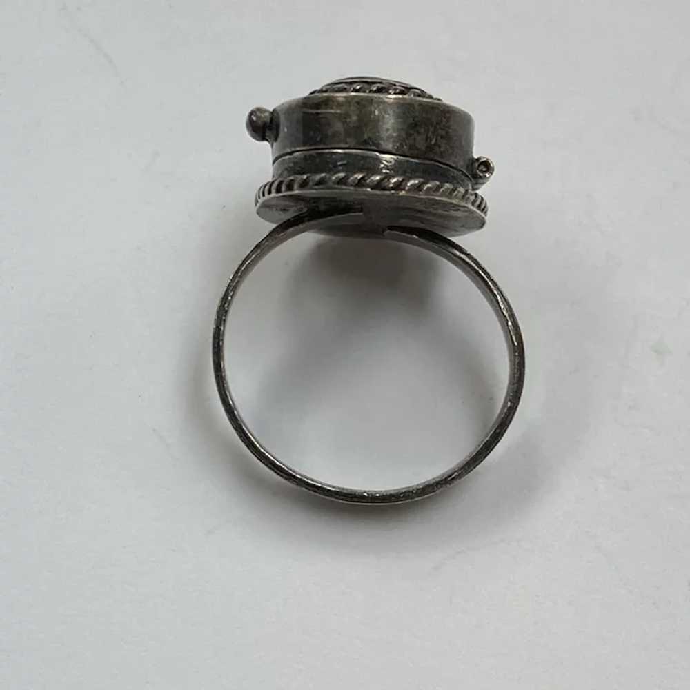 Poison Ring Handcrafted in Taxco Mexico Sterling … - image 4