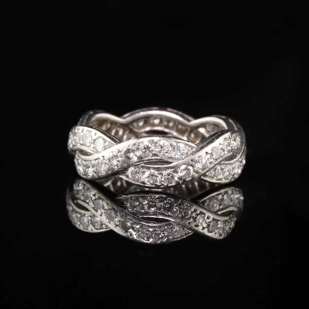 Van Cleef and Arpels Vintage Platinum Diamond Ete… - image 3