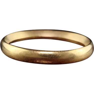 Antique Art Deco 18K Yellow Gold Classic Wedding … - image 1