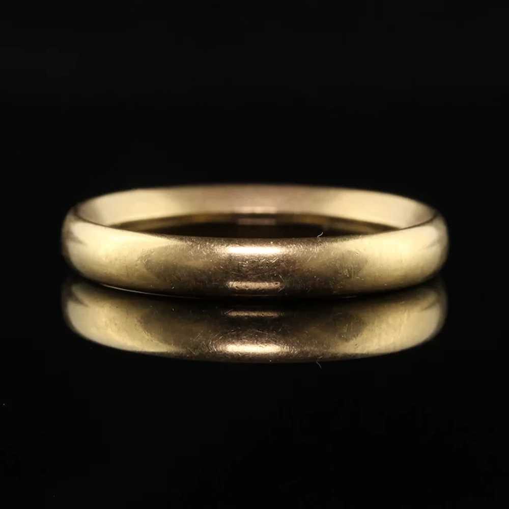 Antique Art Deco 18K Yellow Gold Classic Wedding … - image 4