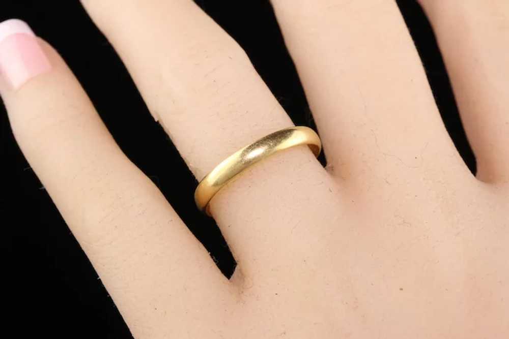 Antique Art Deco 18K Yellow Gold Classic Wedding … - image 6