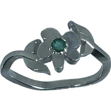 14k Hand Crafted Emerald Ring - image 1
