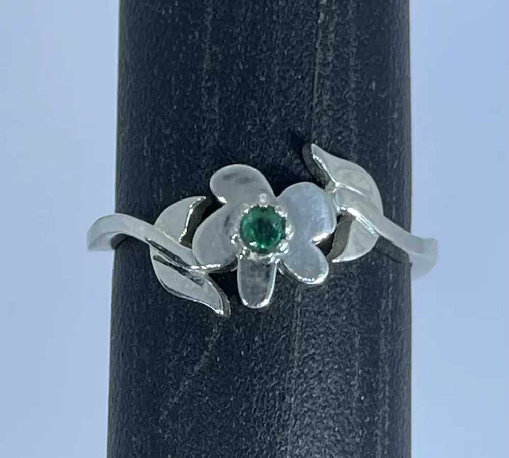 14k Hand Crafted Emerald Ring - image 7
