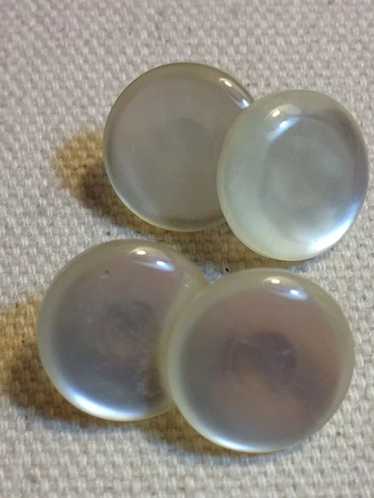 Vintage Mother Of Pearl Cuff Links - image 1