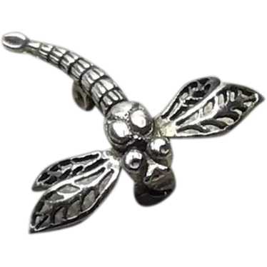 Sterling Silver Movable Wings Dragon Fly Brooch