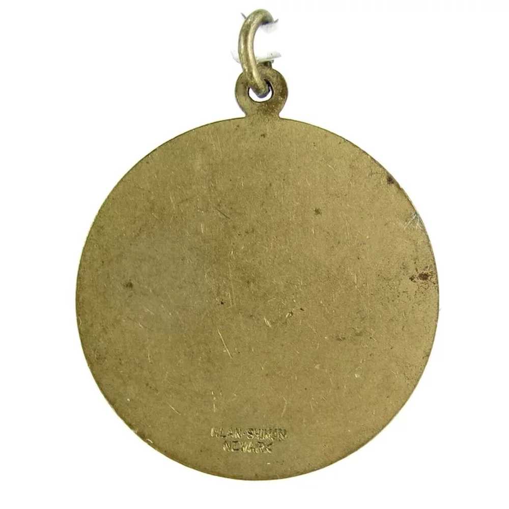 Vintage 1938 Heptagonal Games Medal Track & Field… - image 2