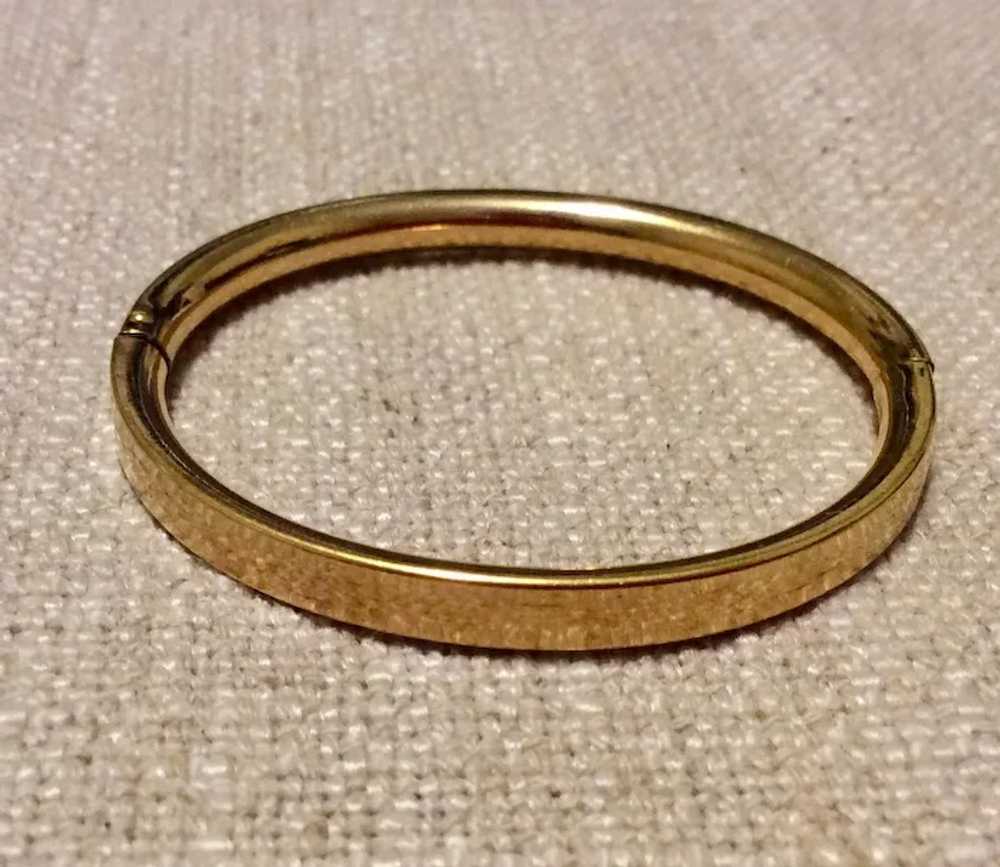 Vintage 1973 Gold Filled Child’s Bangle Bracelet - image 3