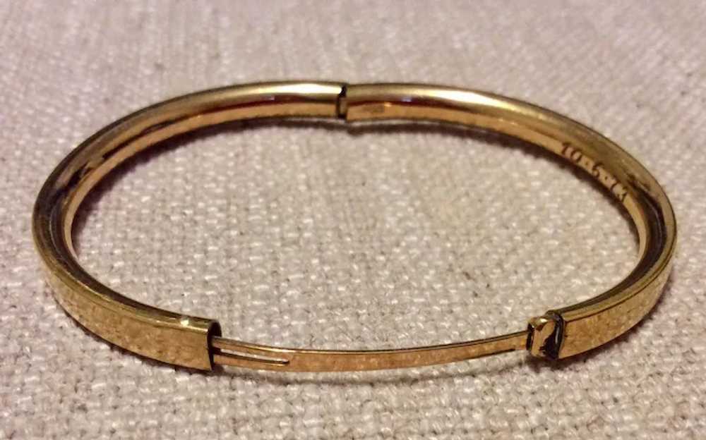 Vintage 1973 Gold Filled Child’s Bangle Bracelet - image 4