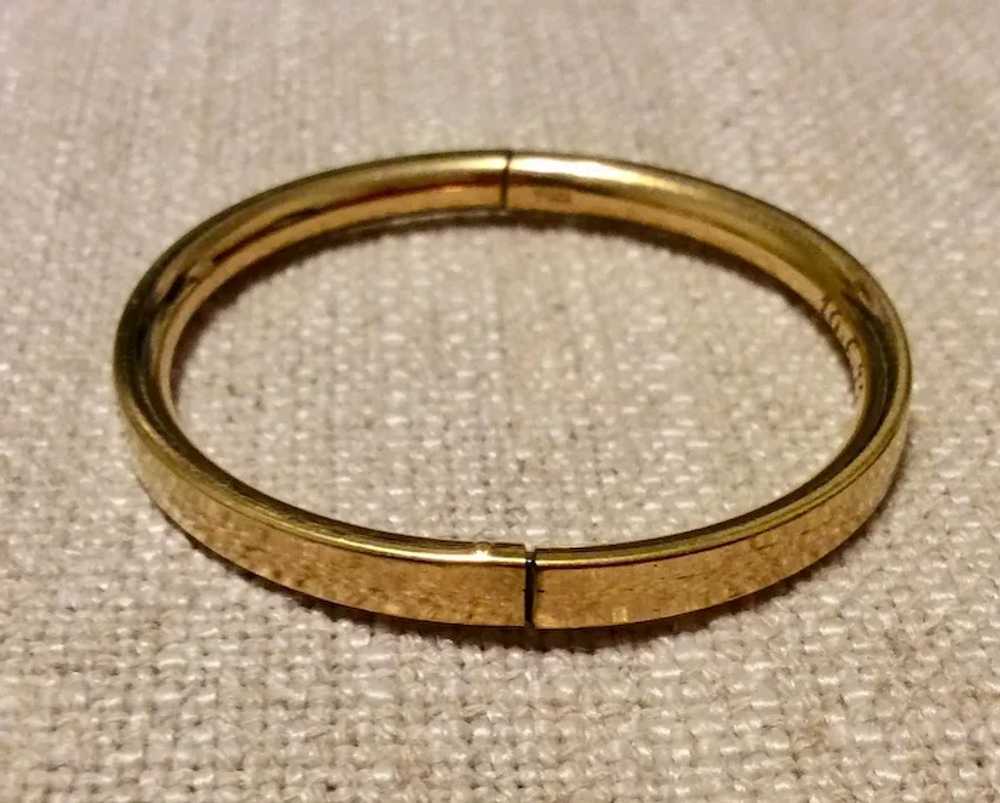 Vintage 1973 Gold Filled Child’s Bangle Bracelet - image 5