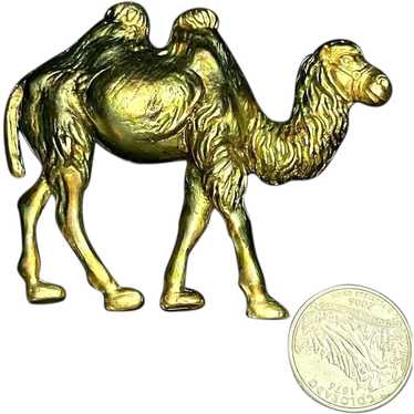 Rare Huge Figural Camel Iridescent Enamel Vintage… - image 1