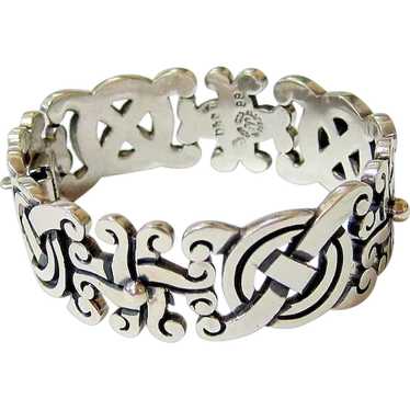 Fabulous Sterling Silver Ethnic Tribal Bracelet Si