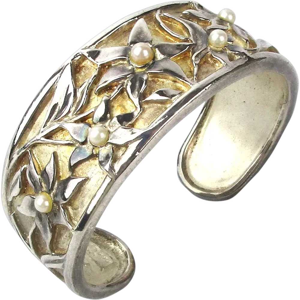 Exceptional Heavy 925 Sterling Silver Cuff Bracel… - image 1