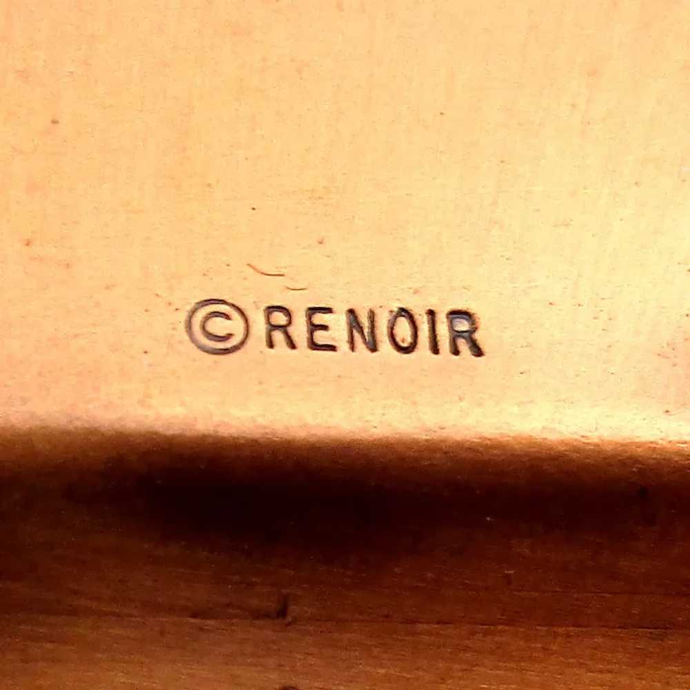 Vintage RENOIR Copper Leaf Pin Brooch - image 5
