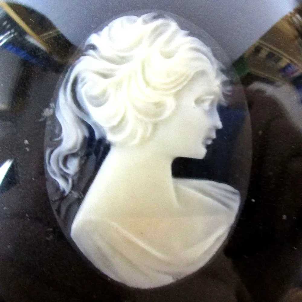 Off The Wall English Pony Tail Cameo Pendant Neck… - image 3