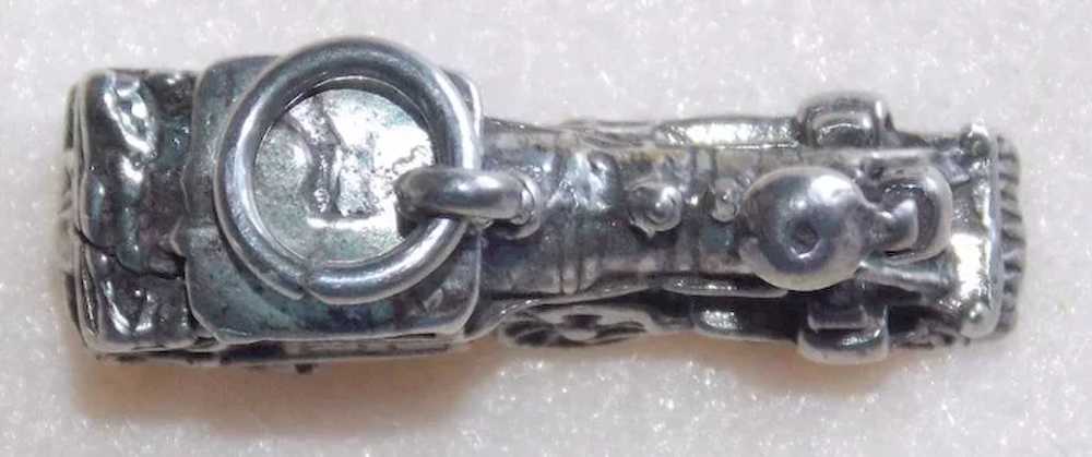 Sterling TRAIN Detailed Vintage Estate Charm - image 3