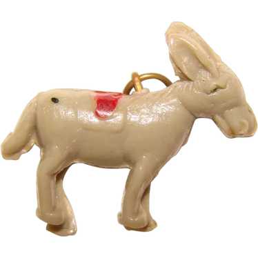 Vintage Celluloid DONKEY Estate Charm