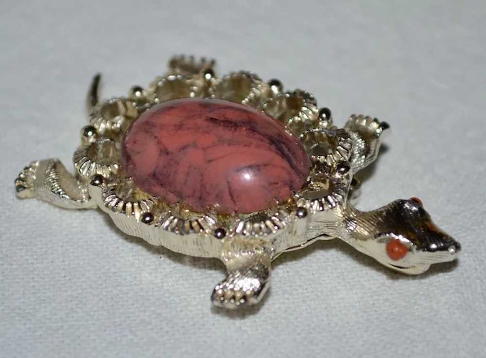 Gerry's Salmon Pink & Black Jelly Belly Turtle Fi… - image 4