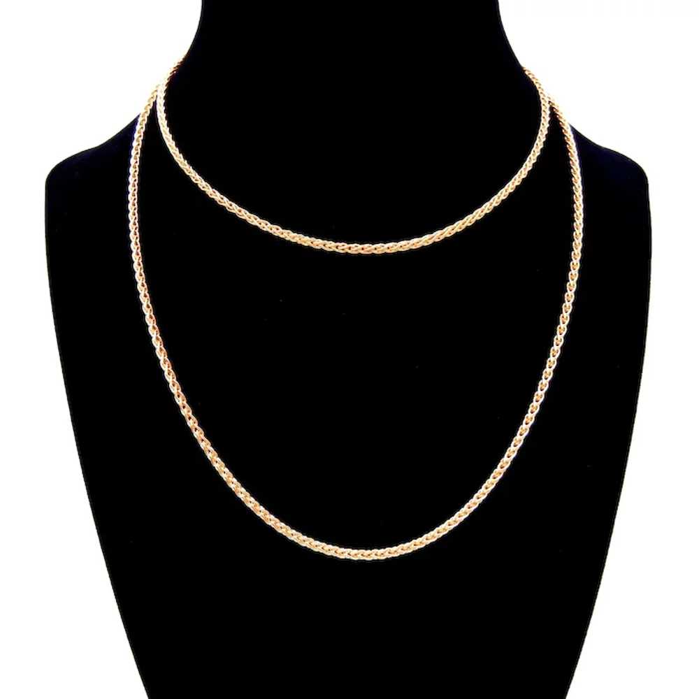 Tiffany & Co. 18K Yellow Gold Rope Chain - 30 Inc… - image 10