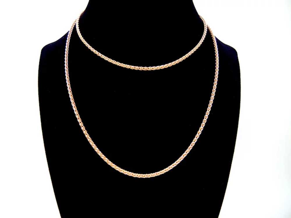 Tiffany & Co. 18K Yellow Gold Rope Chain - 30 Inc… - image 11