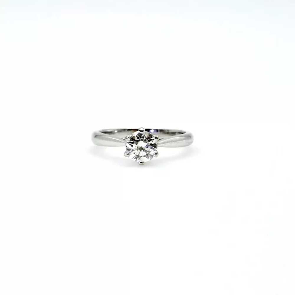 14K White Gold Solitaire Diamond Ring - VS1 0.70 … - image 11