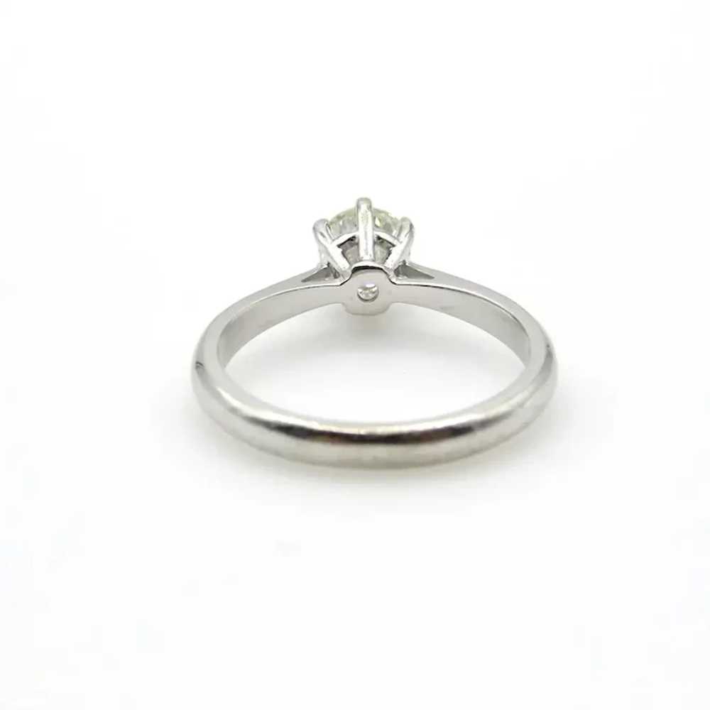 14K White Gold Solitaire Diamond Ring - VS1 0.70 … - image 3