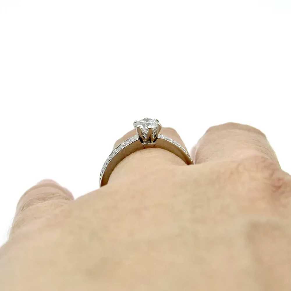 Tiffany & Co. Platinum Diamond Engagement Ring - … - image 10