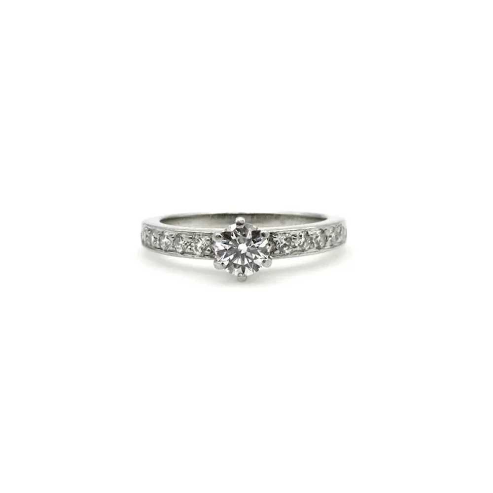 Tiffany & Co. Platinum Diamond Engagement Ring - … - image 5