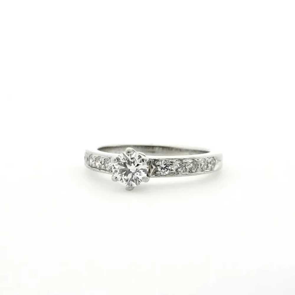 Tiffany & Co. Platinum Diamond Engagement Ring - … - image 8