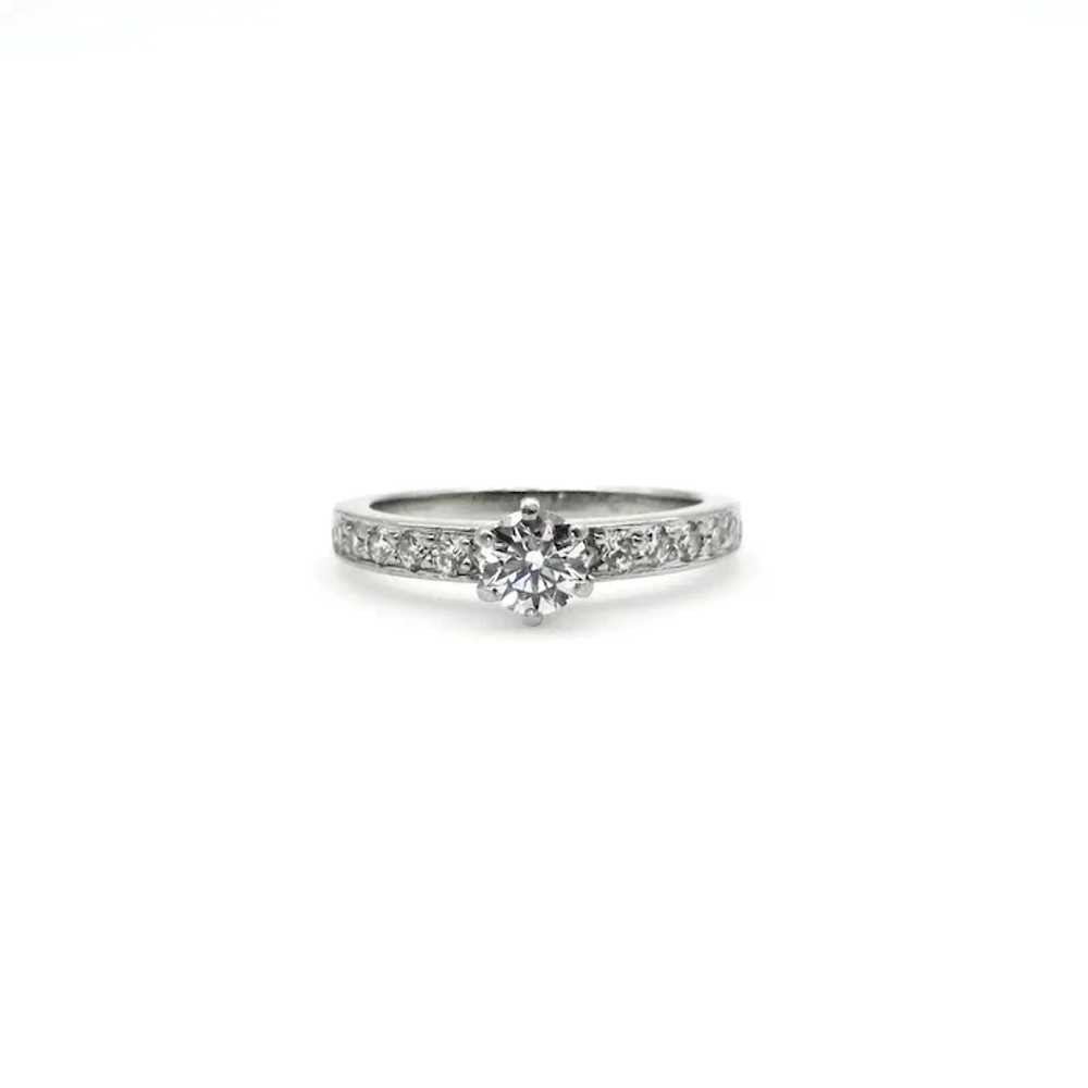 Tiffany & Co. Platinum Diamond Engagement Ring - … - image 9