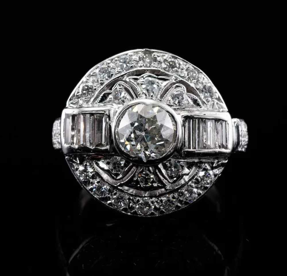 William Goldberg Diamond Ring Vintage Platinum 2.… - image 2
