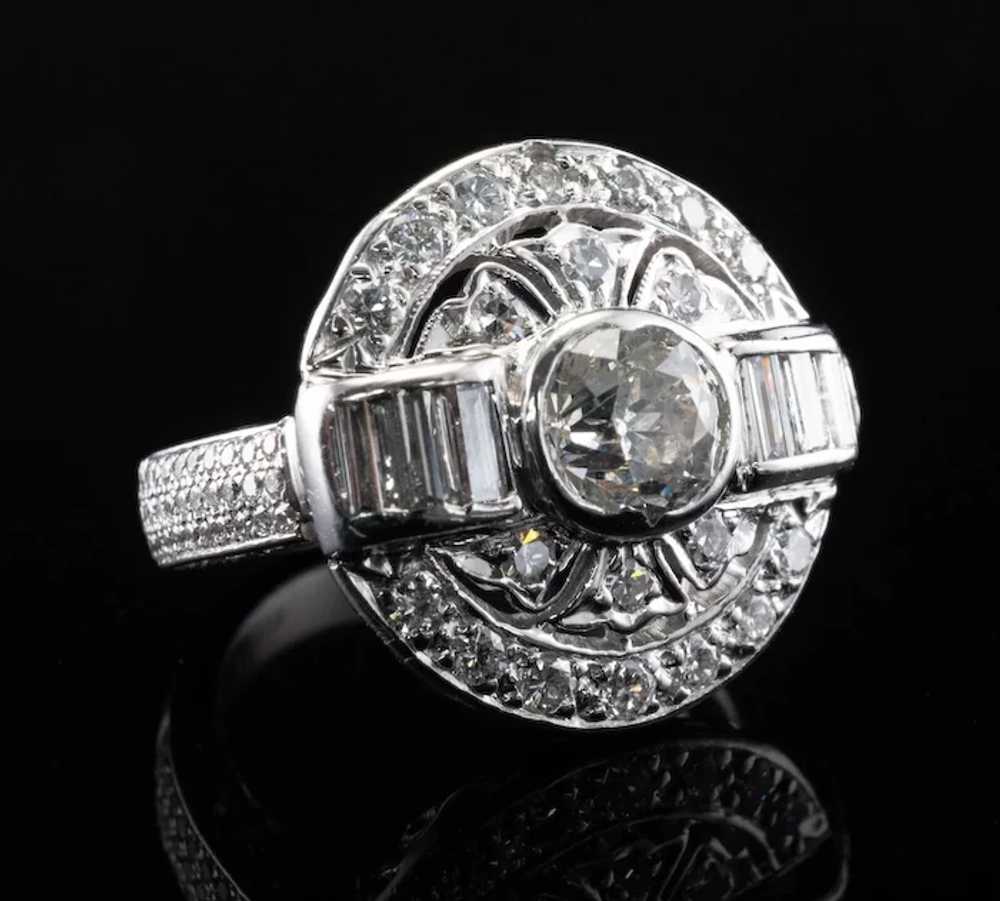 William Goldberg Diamond Ring Vintage Platinum 2.… - image 4