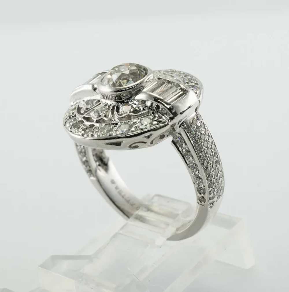 William Goldberg Diamond Ring Vintage Platinum 2.… - image 9