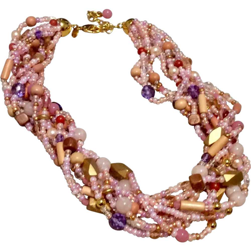 Joan Rivers Statement Torsade Necklace - image 1