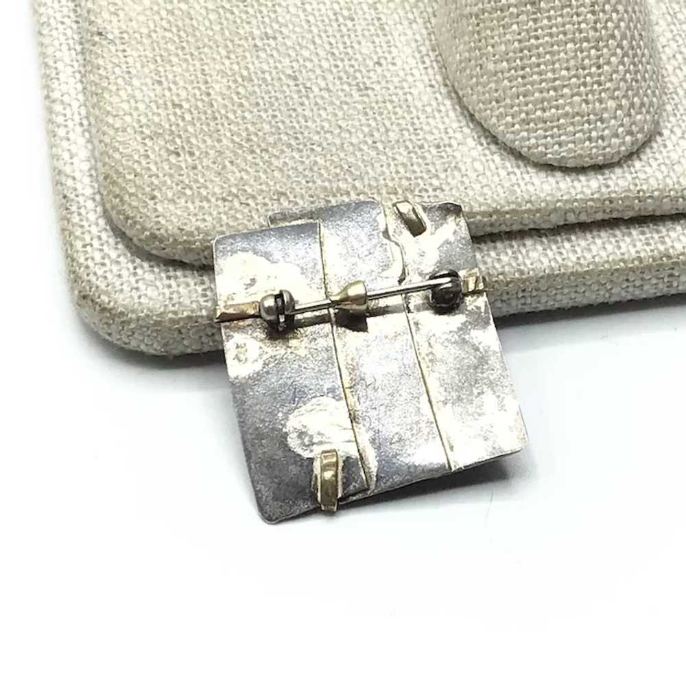 Handmade Mid-Century Modern  Sterling Silver Bras… - image 4
