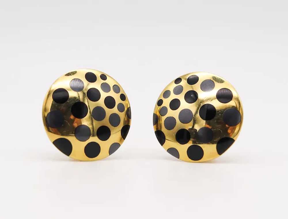 Angela Cummings Studios Geometric Clip Earrings I… - image 4