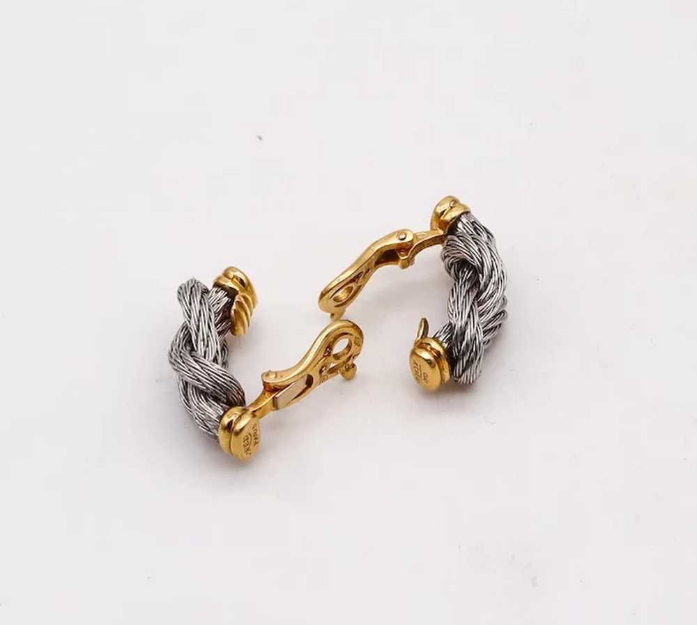 Fred of Paris Modern Hercules Knots Hoops Earring… - image 3