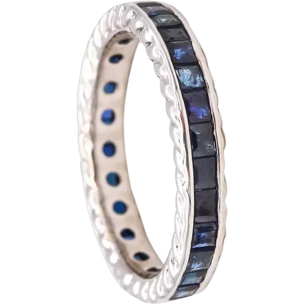 Eternity Ring band in 18 kt white gold with 1.62 … - image 1