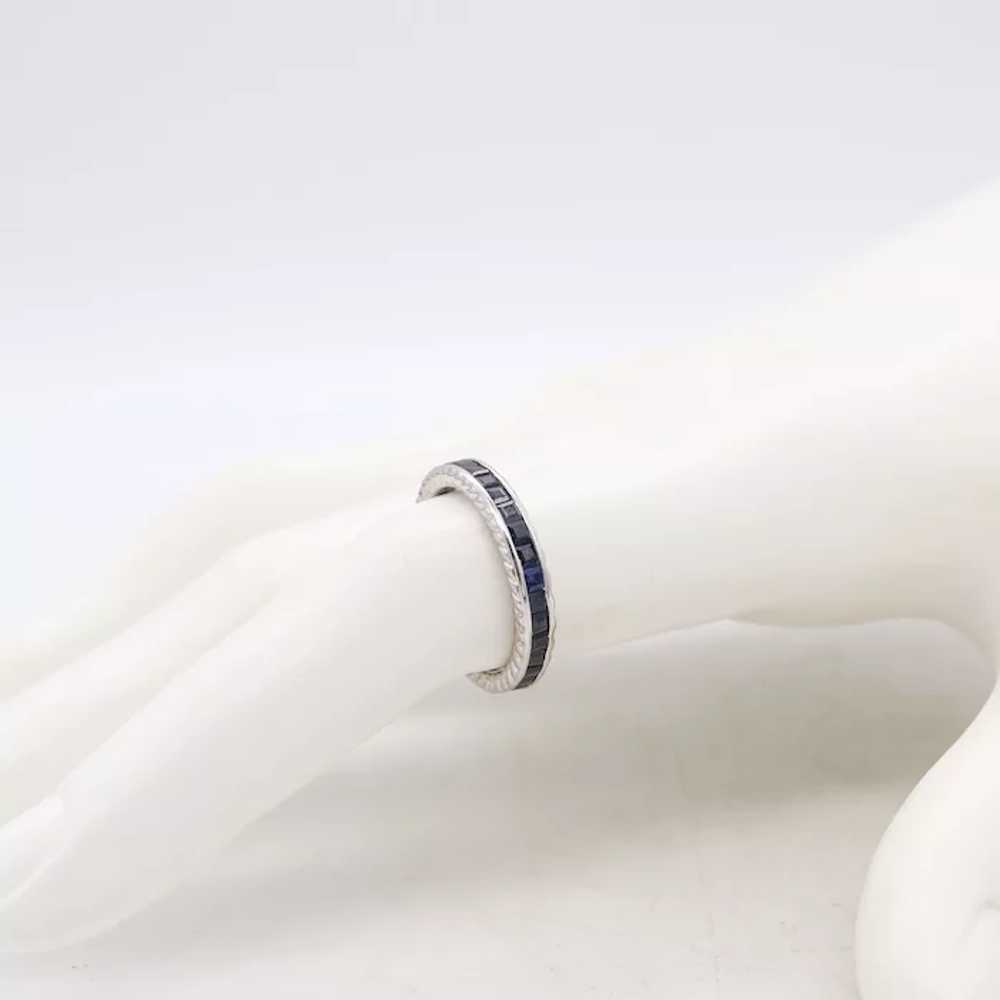 Eternity Ring band in 18 kt white gold with 1.62 … - image 2