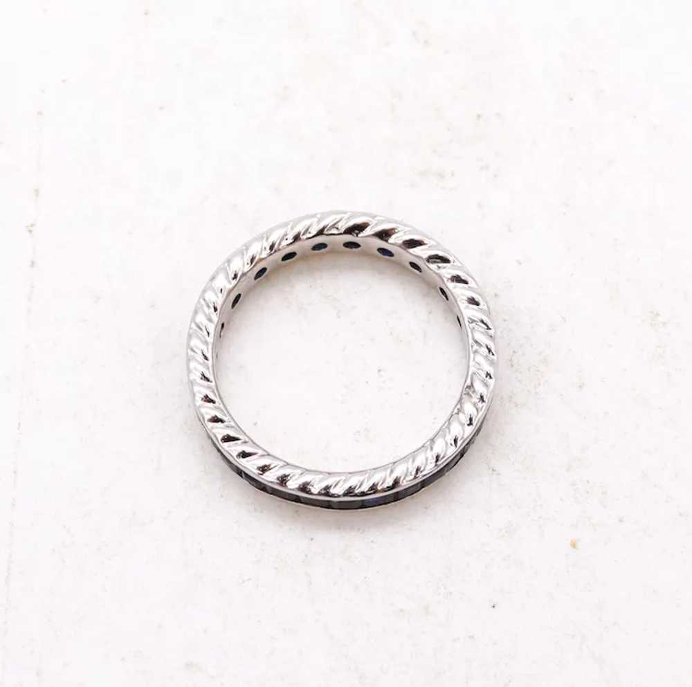 Eternity Ring band in 18 kt white gold with 1.62 … - image 3