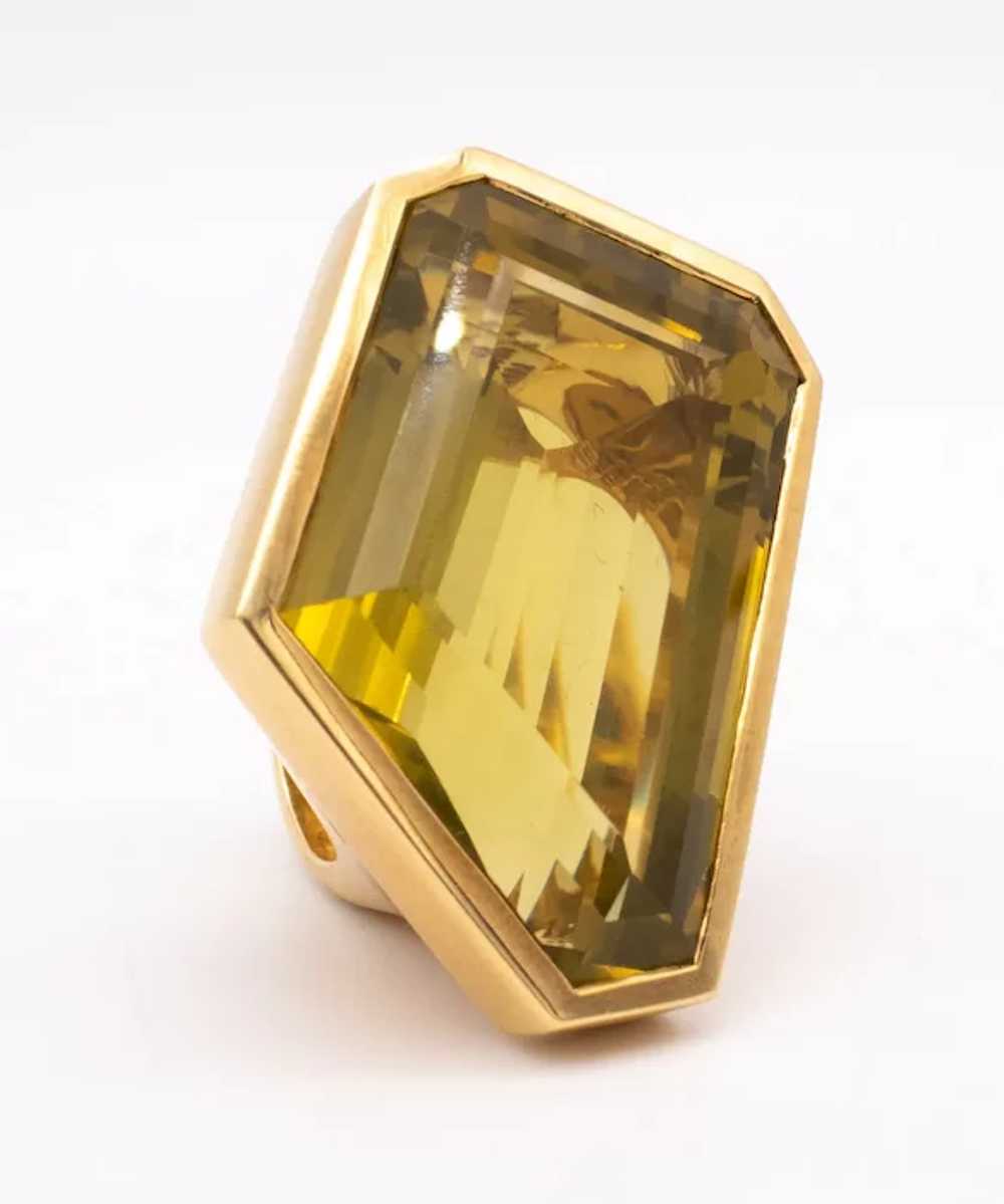 Tony Duquette massive geometric cocktail ring in … - image 2
