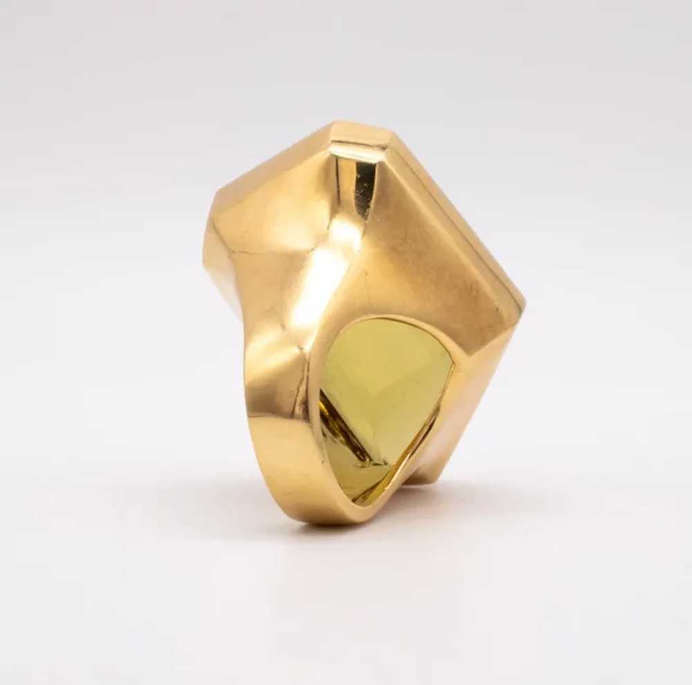 Tony Duquette massive geometric cocktail ring in … - image 4