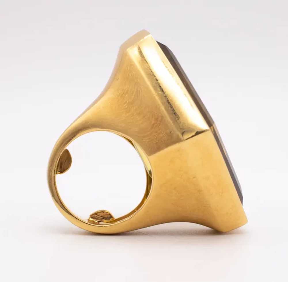 Tony Duquette massive geometric cocktail ring in … - image 5