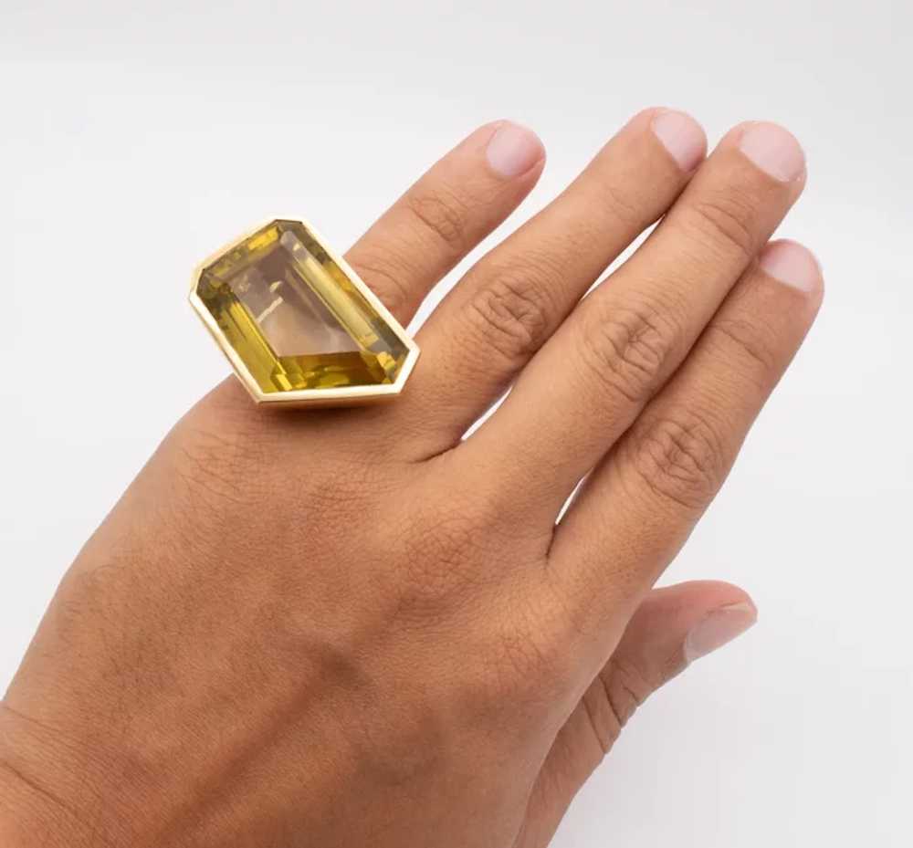 Tony Duquette massive geometric cocktail ring in … - image 7