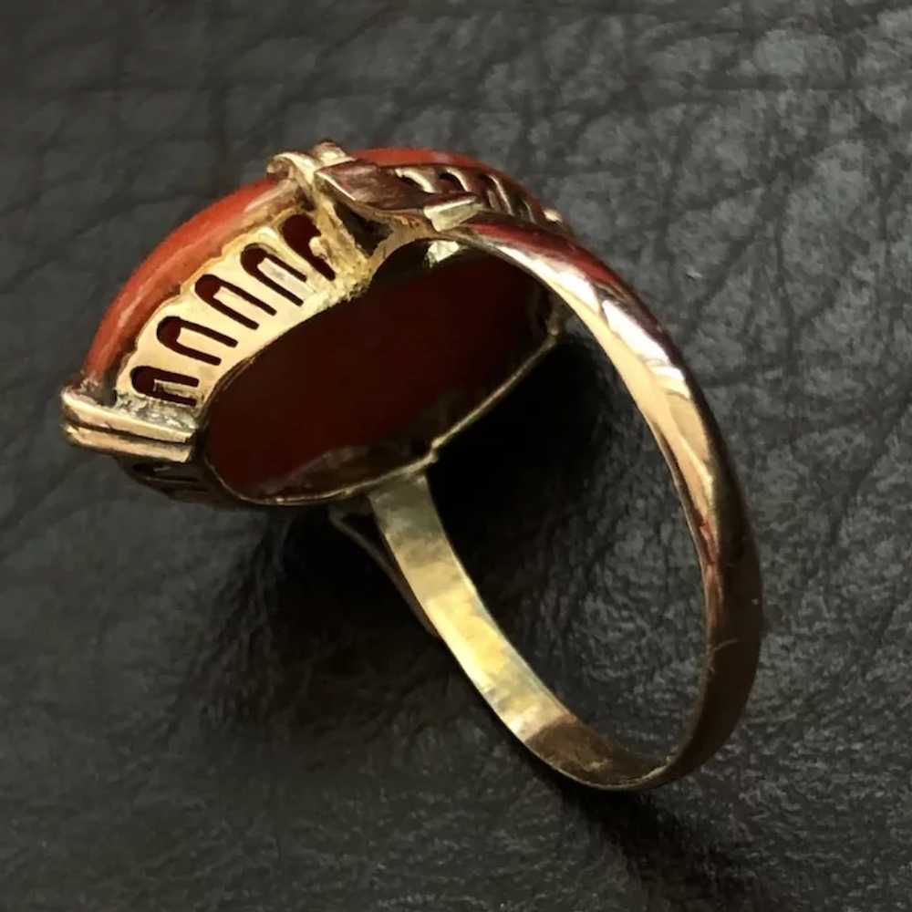 Fabulous Victorian 18K Rose Gold Genuine Red Cora… - image 11