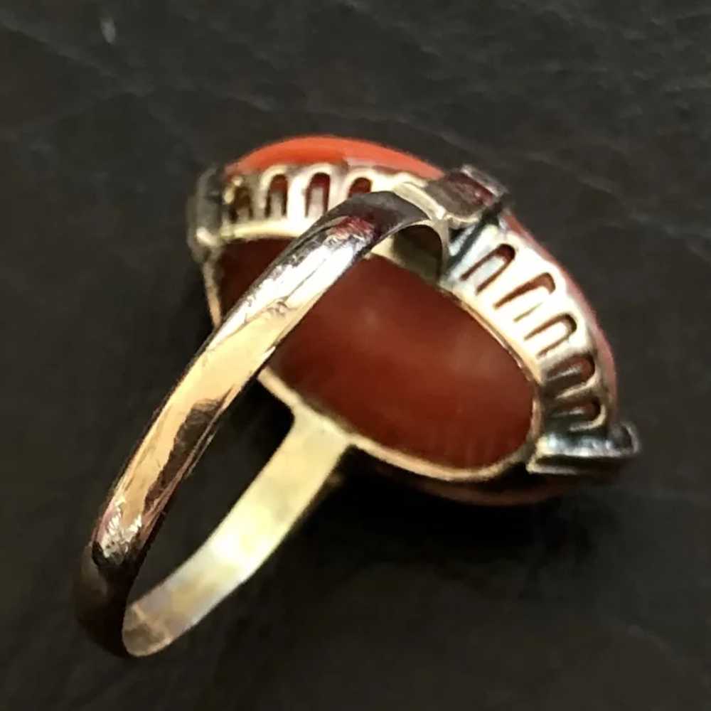 Fabulous Victorian 18K Rose Gold Genuine Red Cora… - image 9